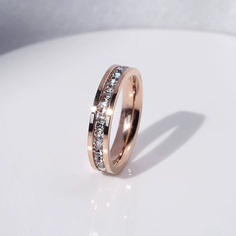 Niche Style Starry Women's Couple Cold Style Titanium Steel Ring