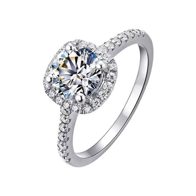 Niche Style Women's Moissanite Valentine's Day Gift Diamond Ring