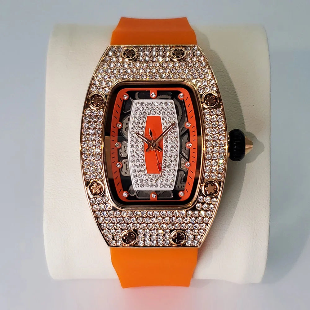 New Diamond Watch  Luxury Brand Original Iced