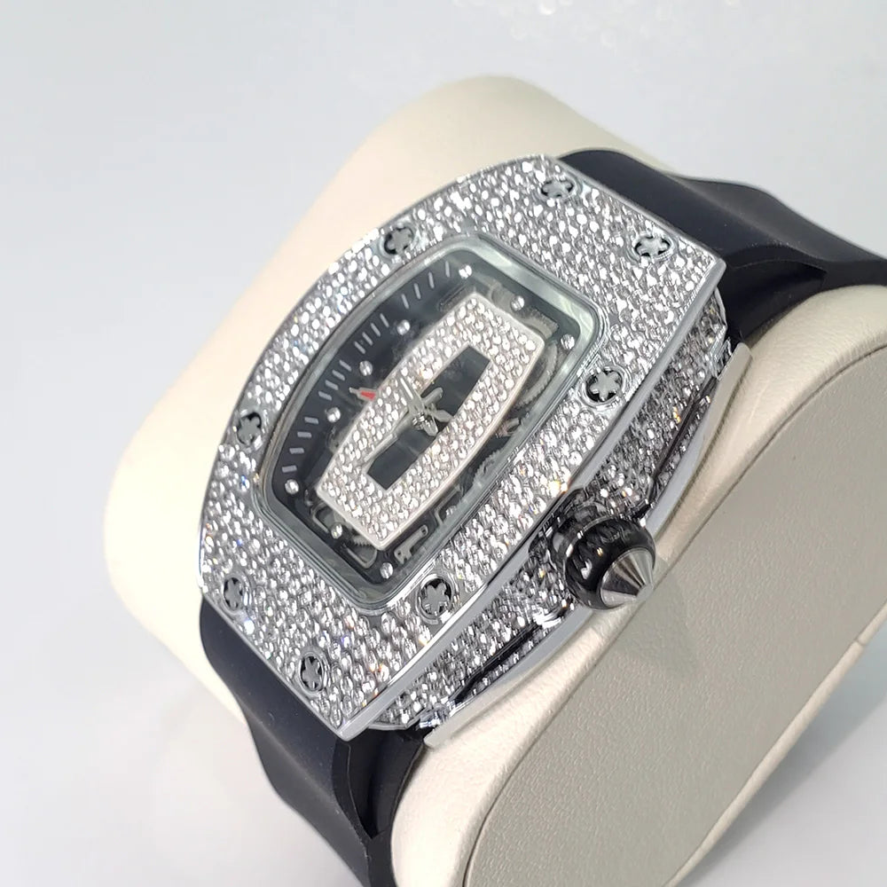 New Diamond Watch  Luxury Brand Original Iced