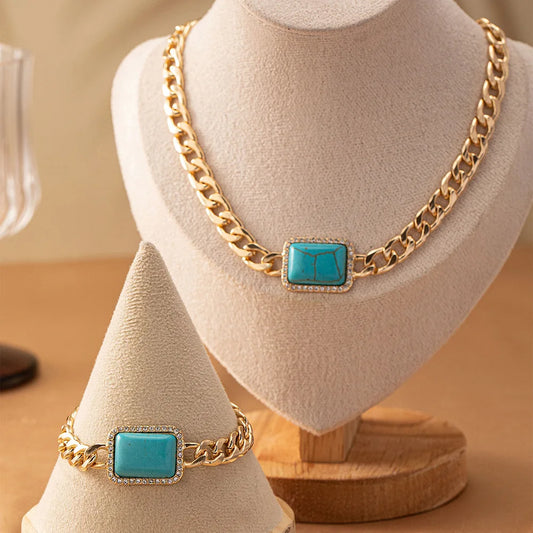 Geometric Square Turquoise