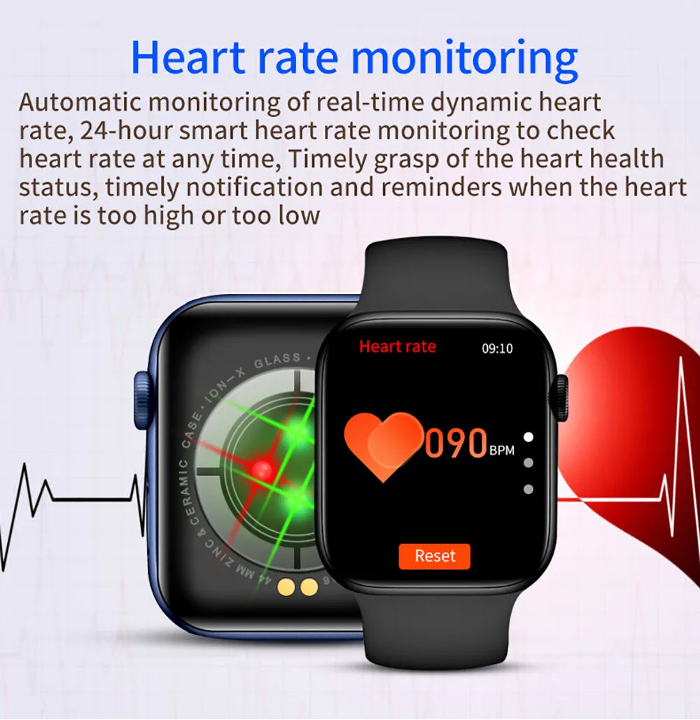 Women Men Sports  Bluetooth Call for Apple  Heart Rate Blood Oxygen Monitor.