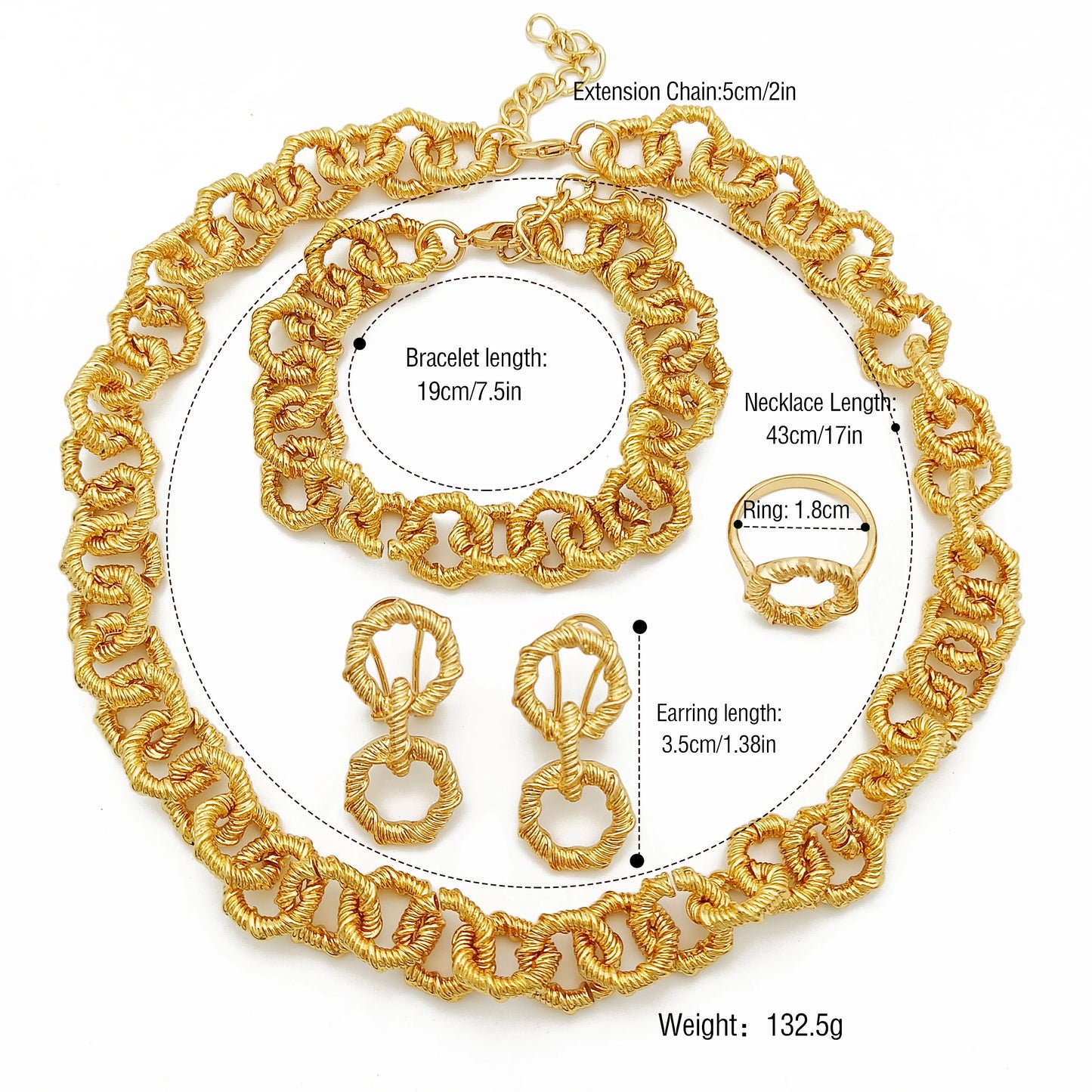 Gold Plated Jewelry Set For Women African