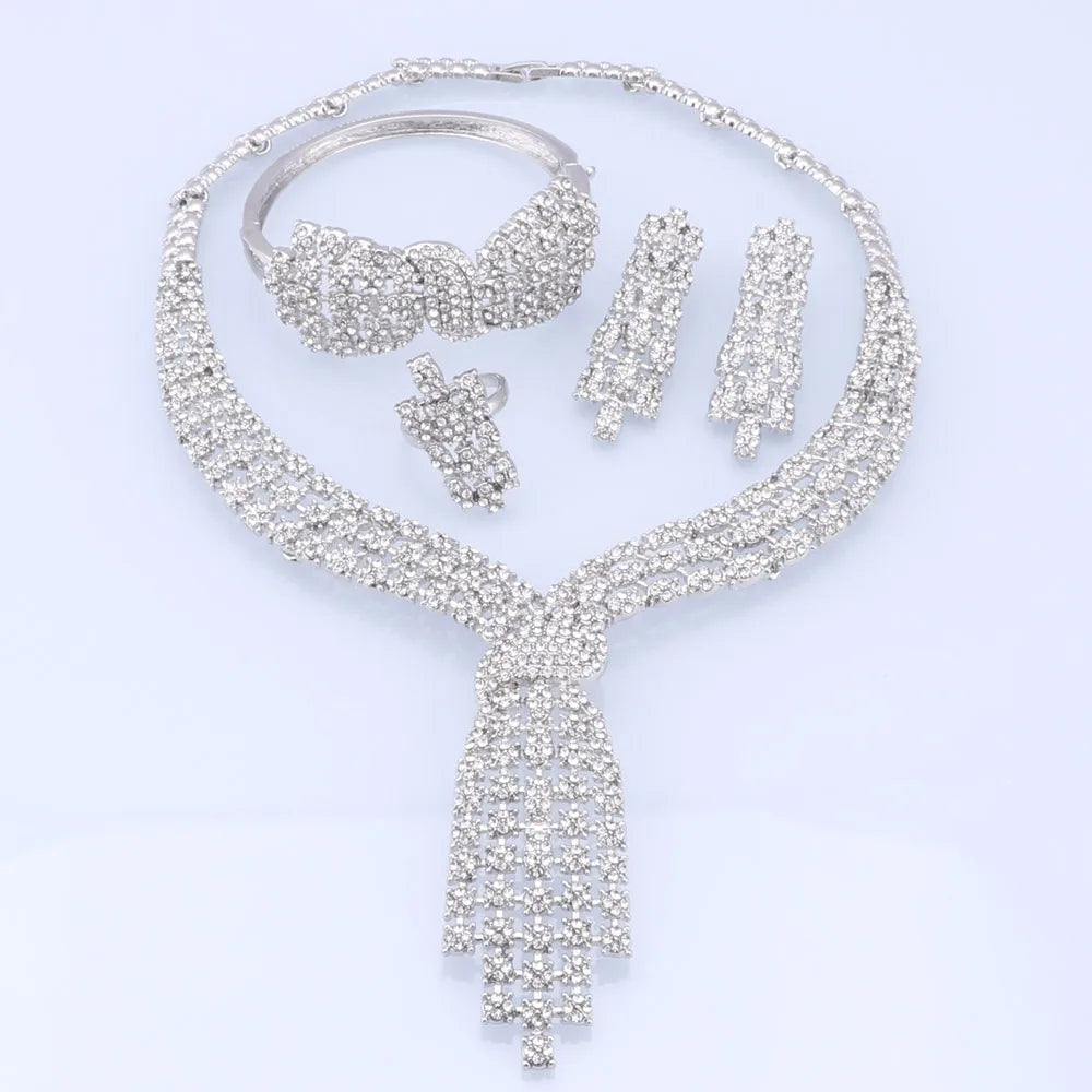 Dubai Silver Plated Jewelry Sets