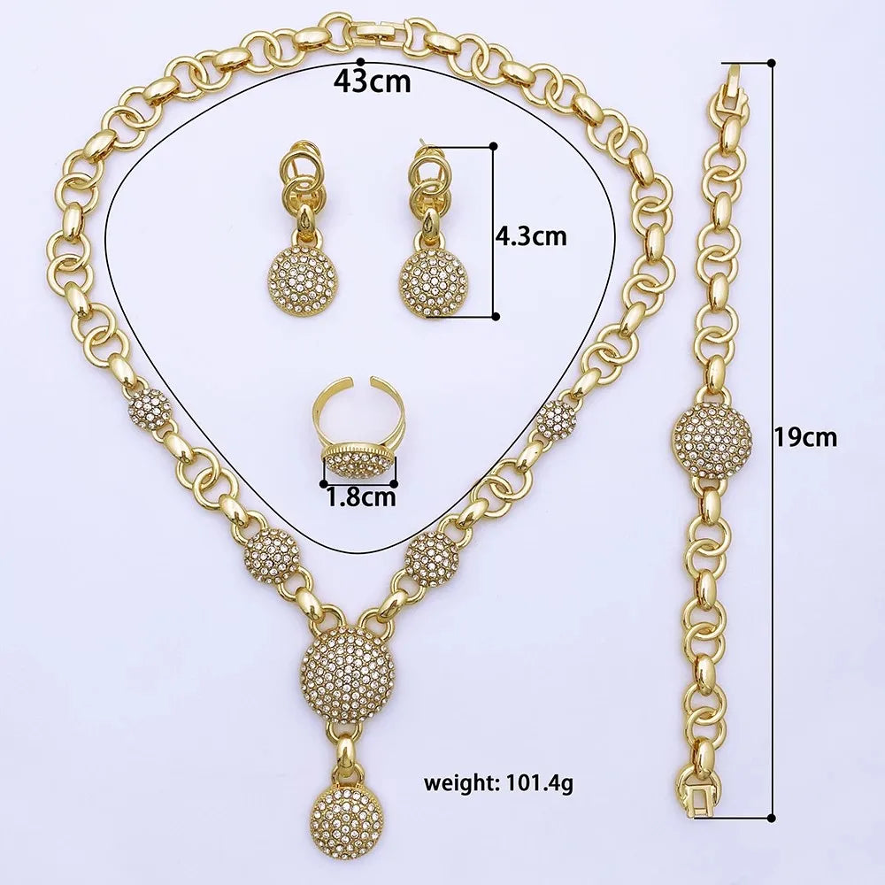 18K Gold Plated Jewelry Set