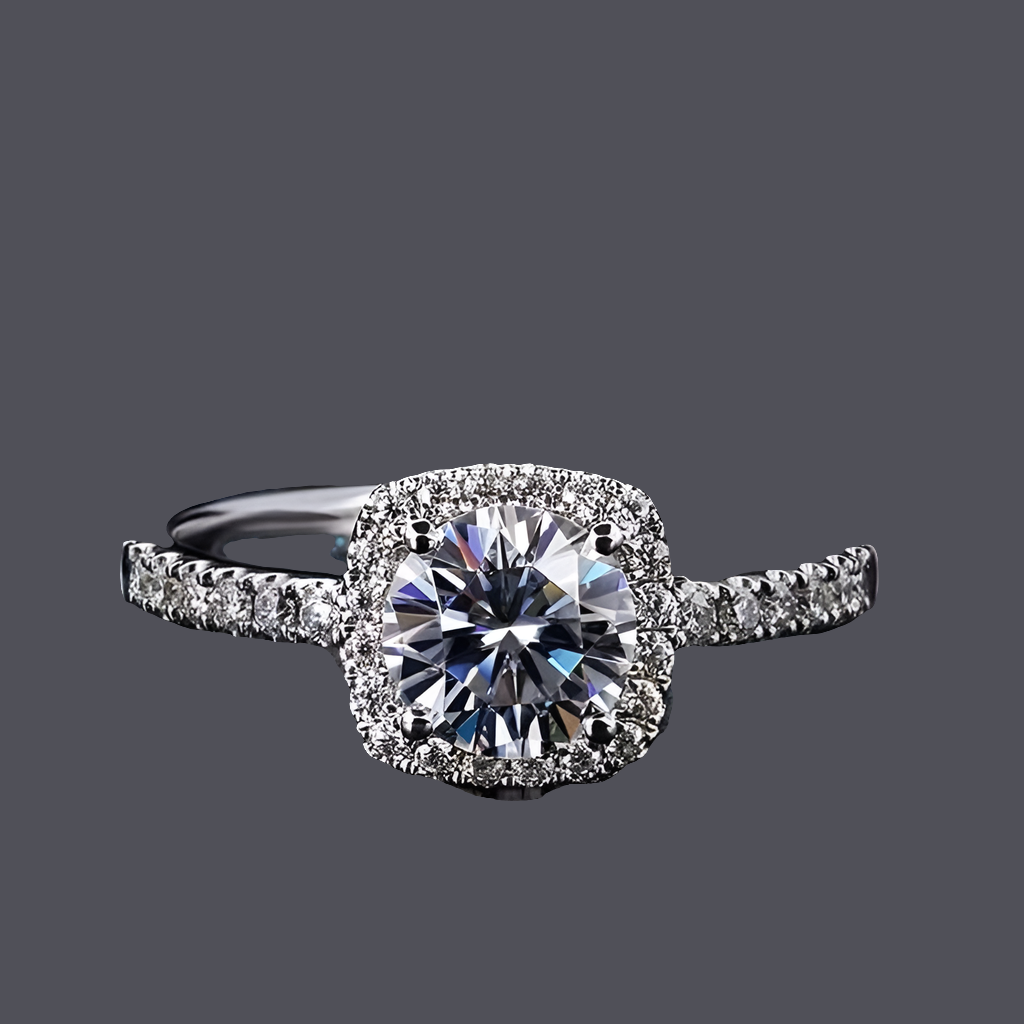 Niche Style Women's Moissanite Valentine's Day Gift Diamond Ring